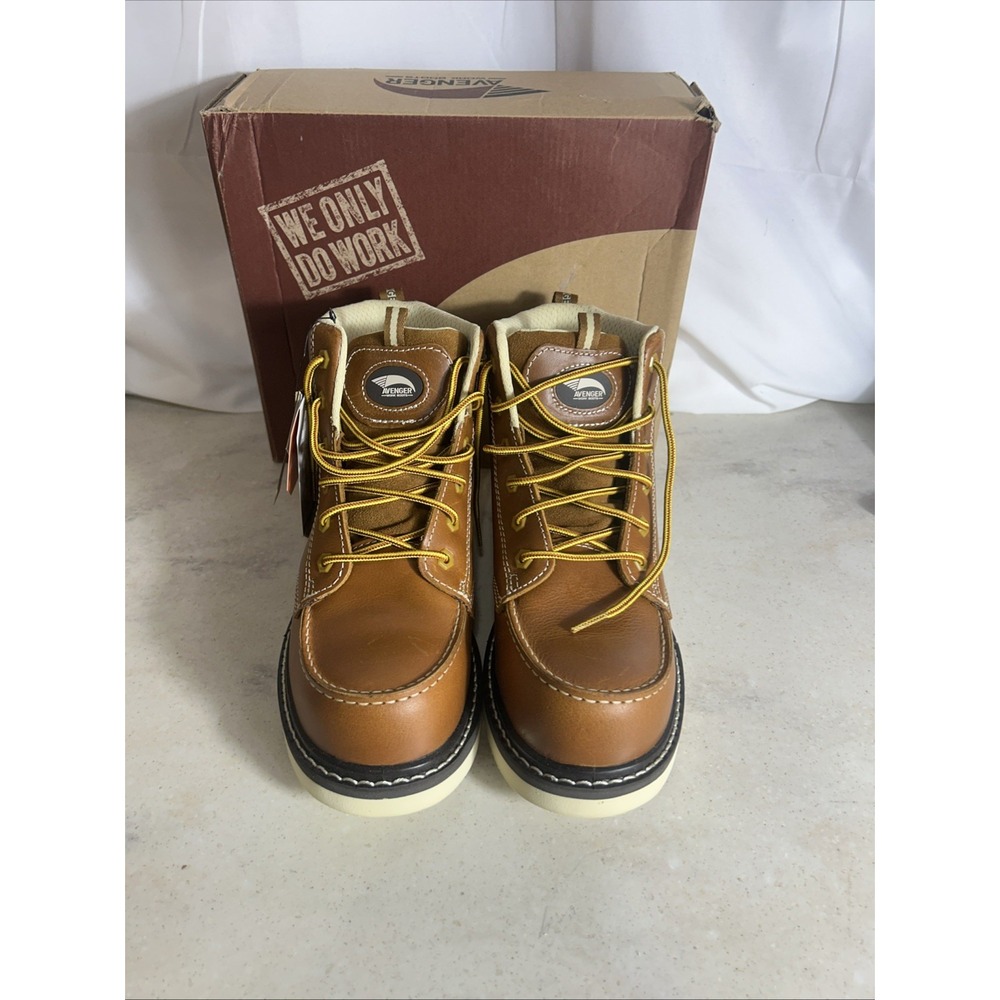 Avenger Work Boots Womens Above Ankle Size 8 Wide